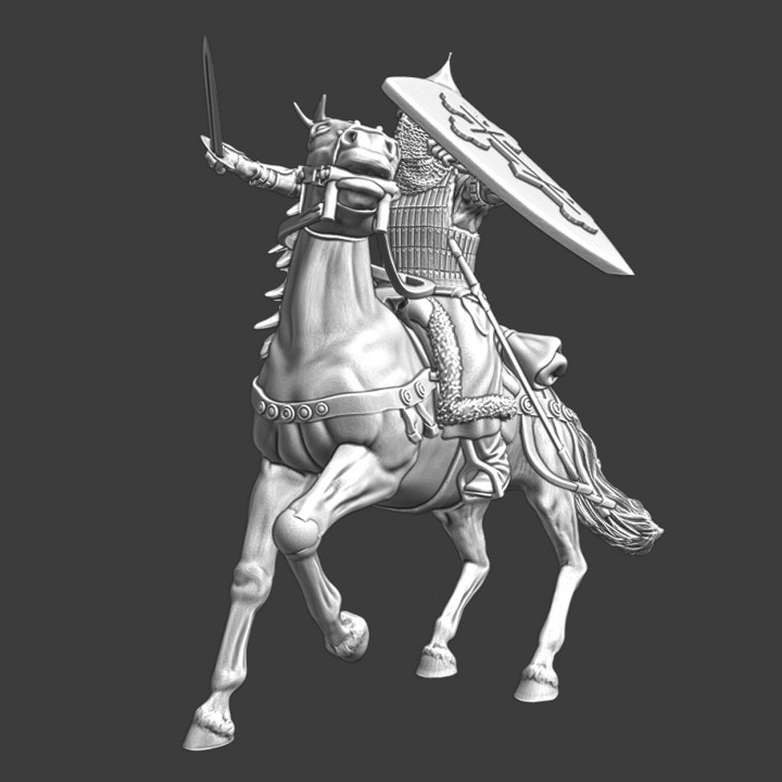 Medieval Knight of Novgorod - Mounted w. sword image