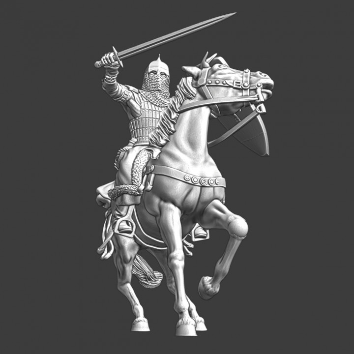 Medieval Knight of Novgorod - Mounted w. sword image