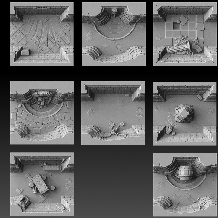 Drakborgen and Dungeonquest 3D Tile Set Part 2 of 2 image