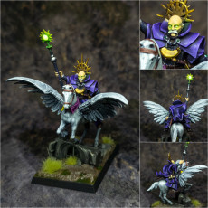 Picture of print of High Mage of Sunland on Pegasus - Highlands Miniatures