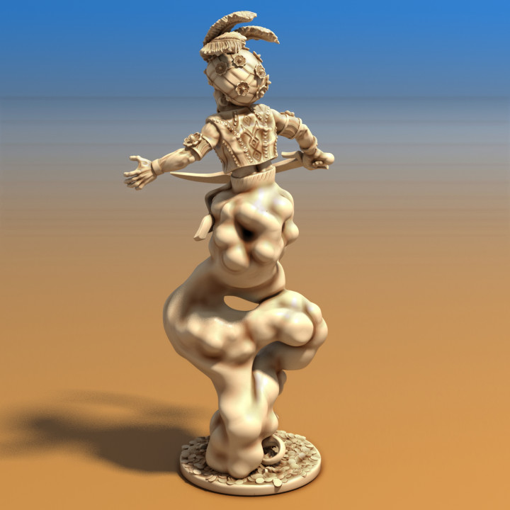 Male Djinni / Genie with lamp (Pre-supported) image