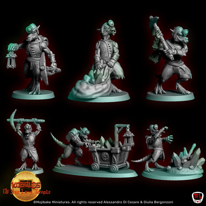 Asian Kobolds Miners (pre-presupported) image