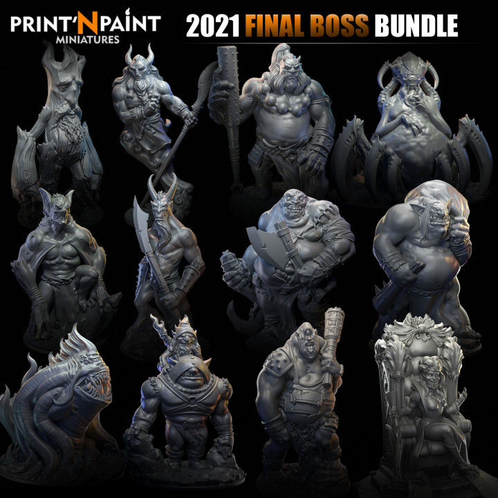 2021 Final Boss Bundle - Print'N Paint Miniatures image