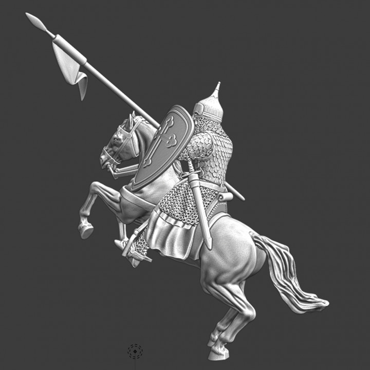 Mounted Heavy Russian Warrior - with lance image