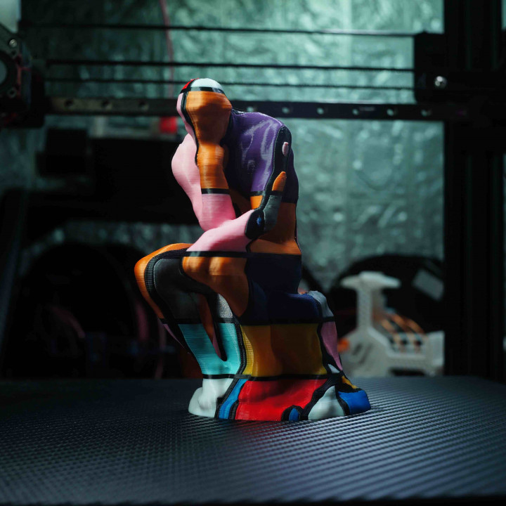 The Thinker multicolor support free remix for ERCF MMU Palette image