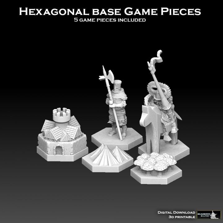 Hexagonal Base Game Pieces image