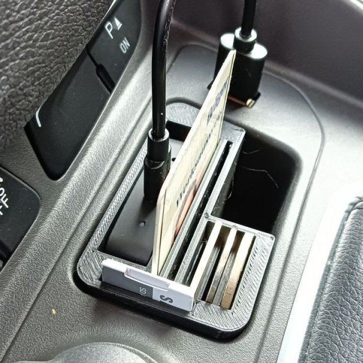 car cockpit coin compartment insert image