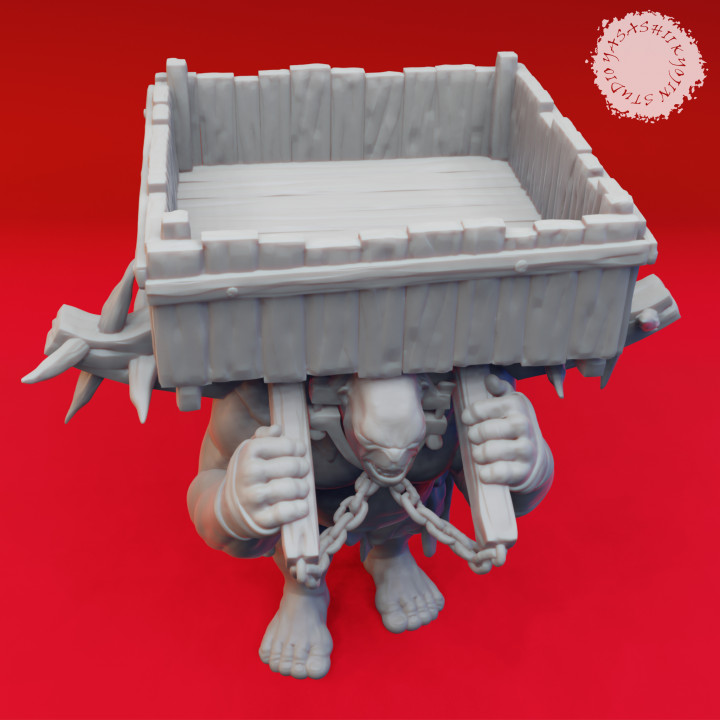 Ogre Loader - Book of Beasts - Tabletop Miniatures (Pre-Supported) image