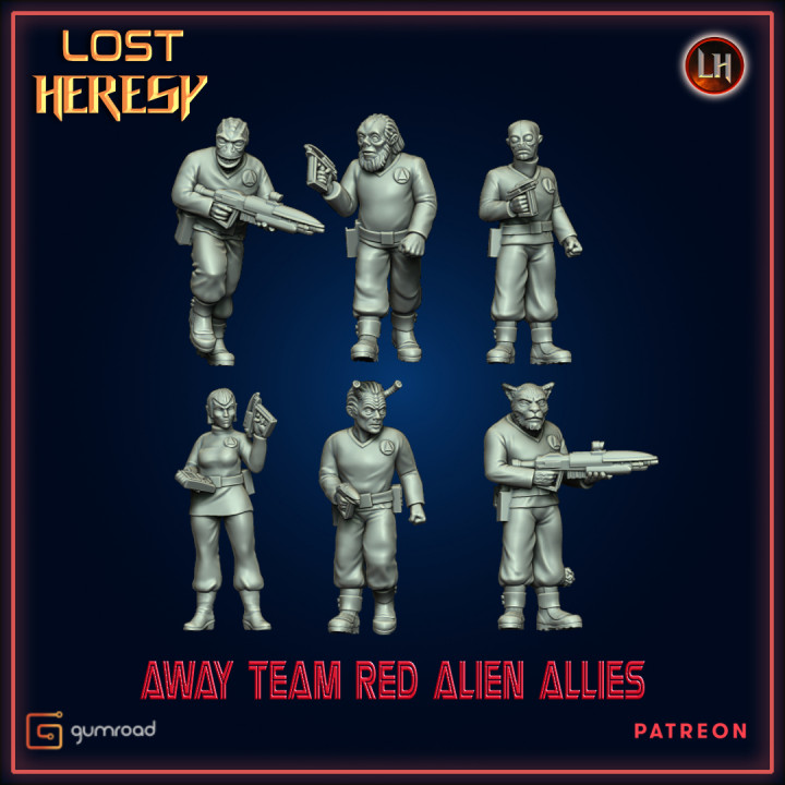 Away Team Red Alien Allies image