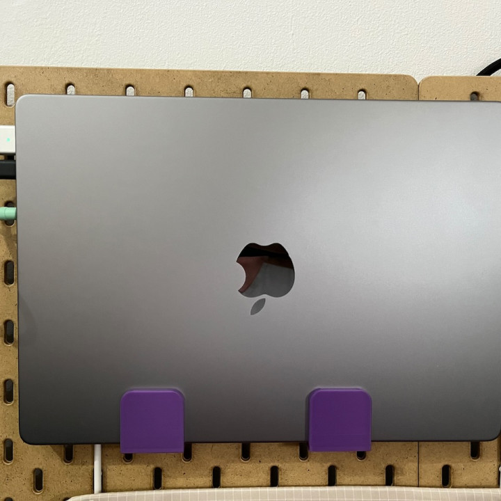 Ikea Skadis Laptop holder (Designed for 14 inch Macbook Pro) image