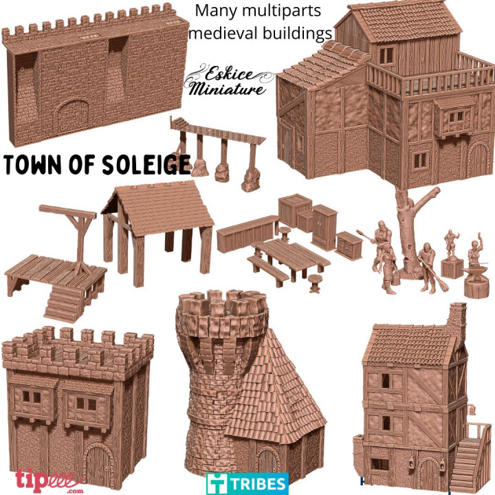 Town of Soleige - 28mm for medfan wargame image