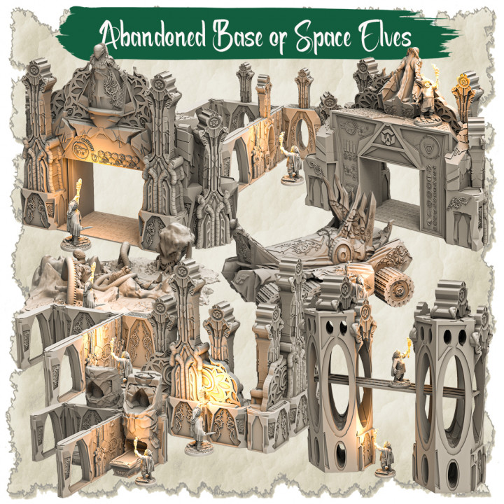 Abandoned Base of Space Elves - PACK image