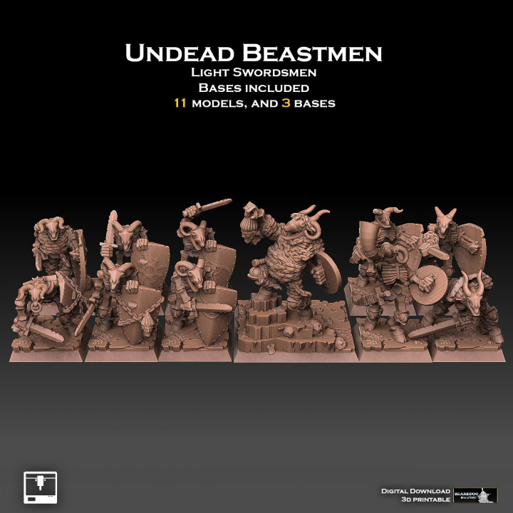 Undead Beastmen Light Swordsmen image