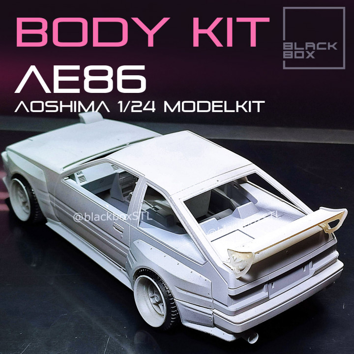 Bodykit for AE86 AOSHIMA 1-24th Modelkit image