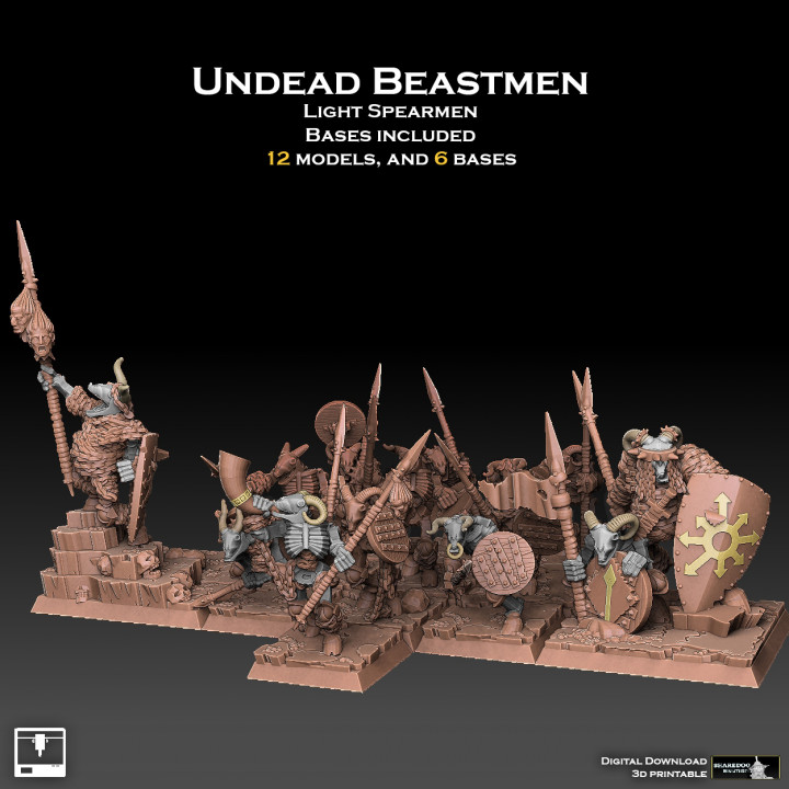 Undead Beastmen Light Spearmen image