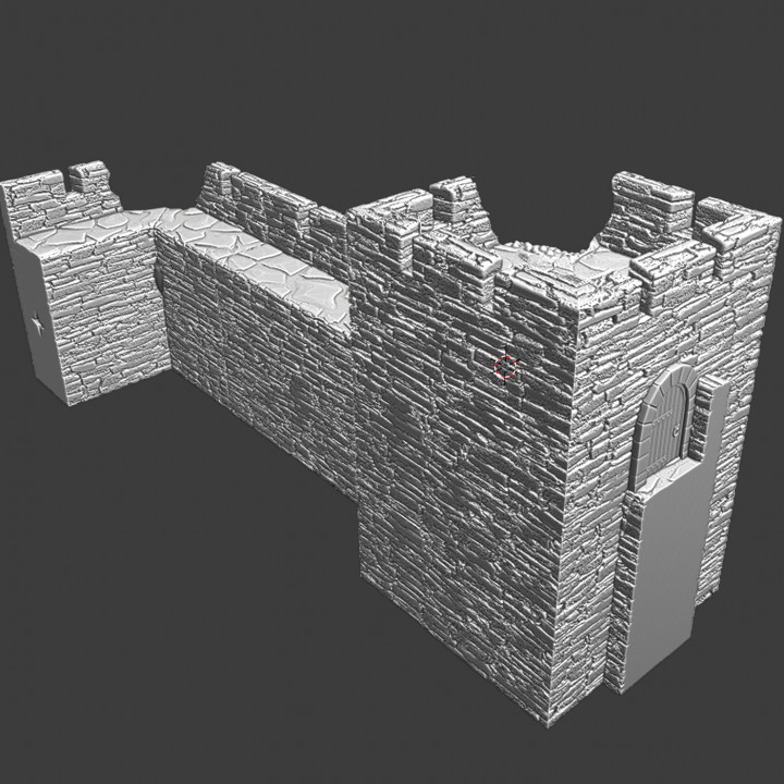 Damaged wall parts - set 1Modular Castle System image