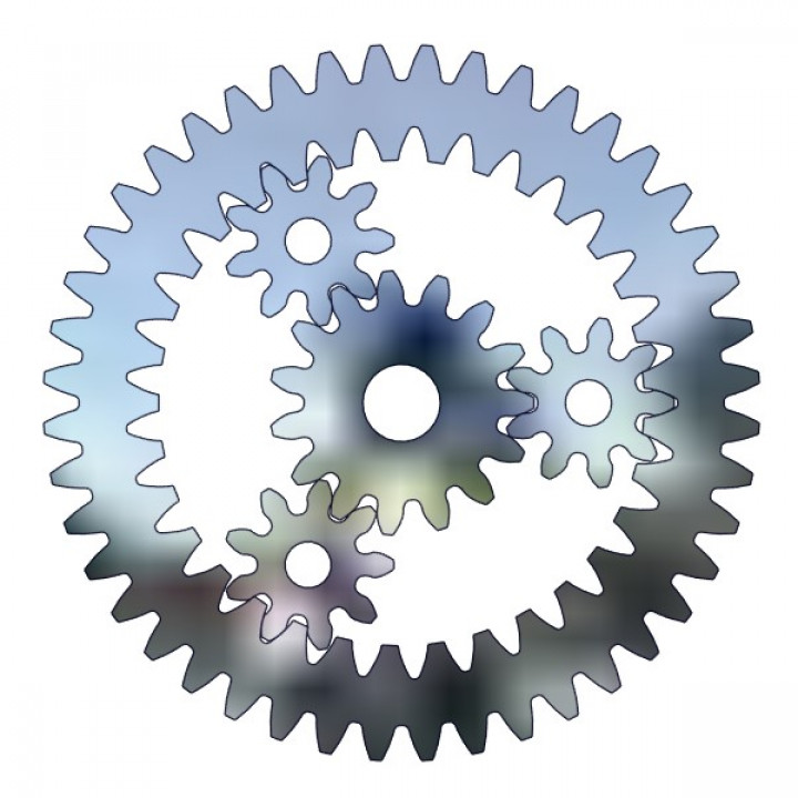 epicyclic gear set-3 planetary gears image