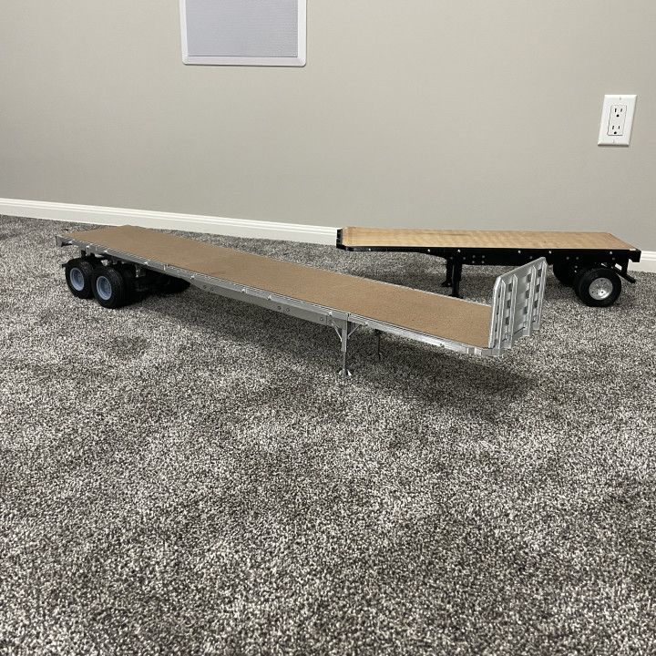 1/14 Scale Flat Deck Trailer image