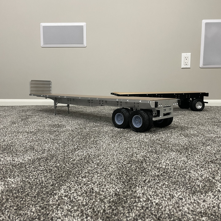 1/14 Scale Flat Deck Trailer image