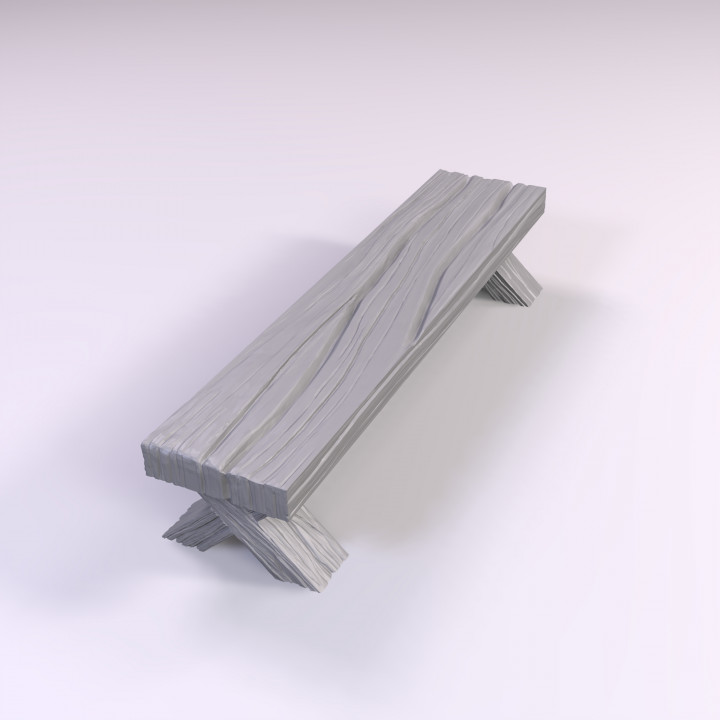 Wooden bench image