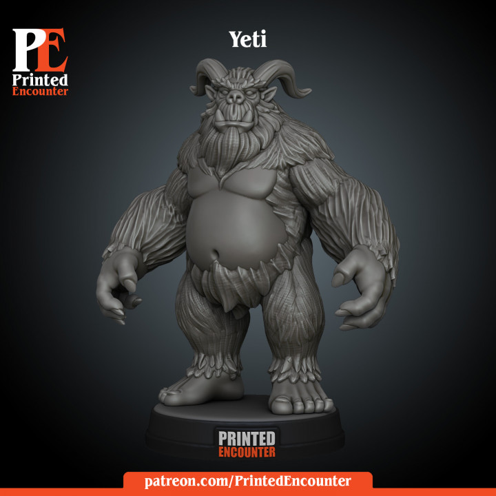 Yeti / Sasquach / Abominable Snowman (pre-supported) image