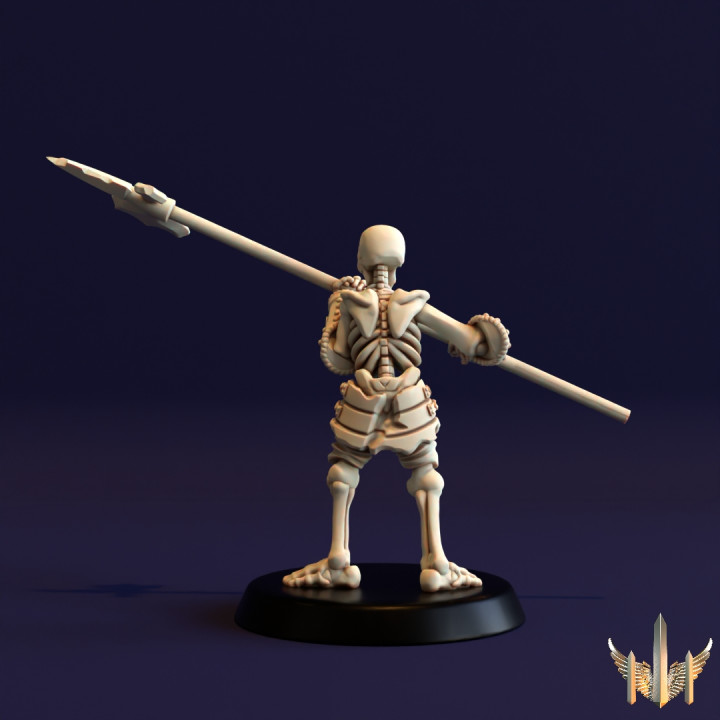 Skeleton Grunt Halberdier Pose 03 image