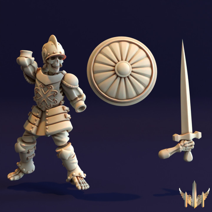 Skeleton Combatant Sword Pose 02 image