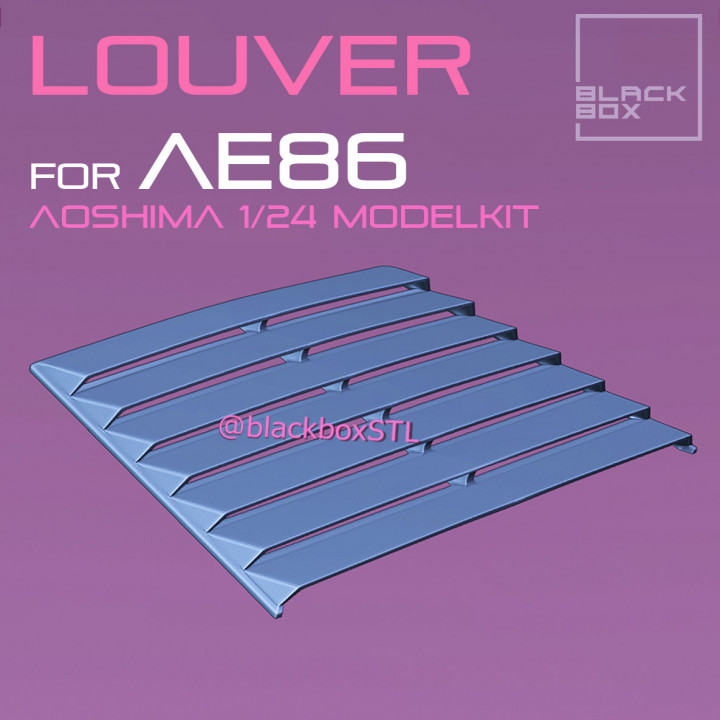 AE86 Window LOUVER FOR AOSHIMA 1-24 Modelkit image