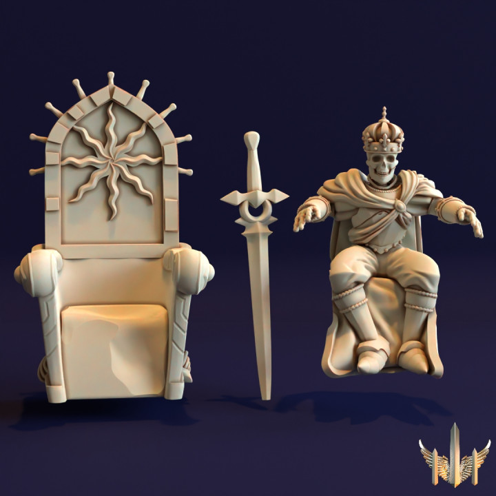 Conquistador King of the West on Throne image