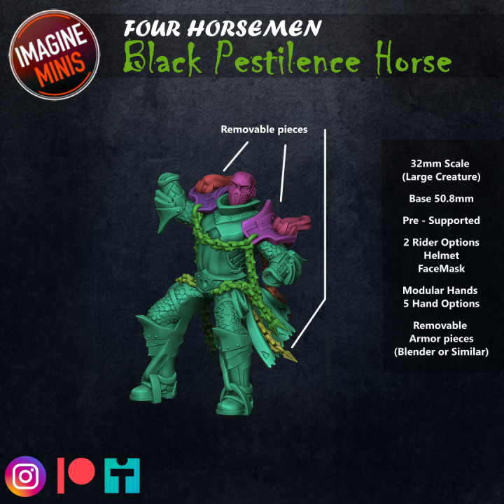 Four Horsemen - Black Pestilence Horse image