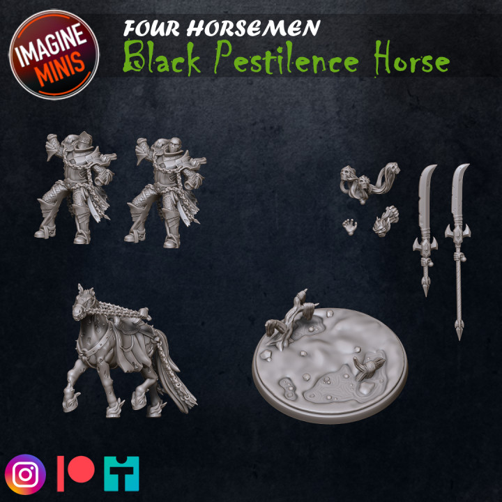 Four Horsemen - Black Pestilence Horse image