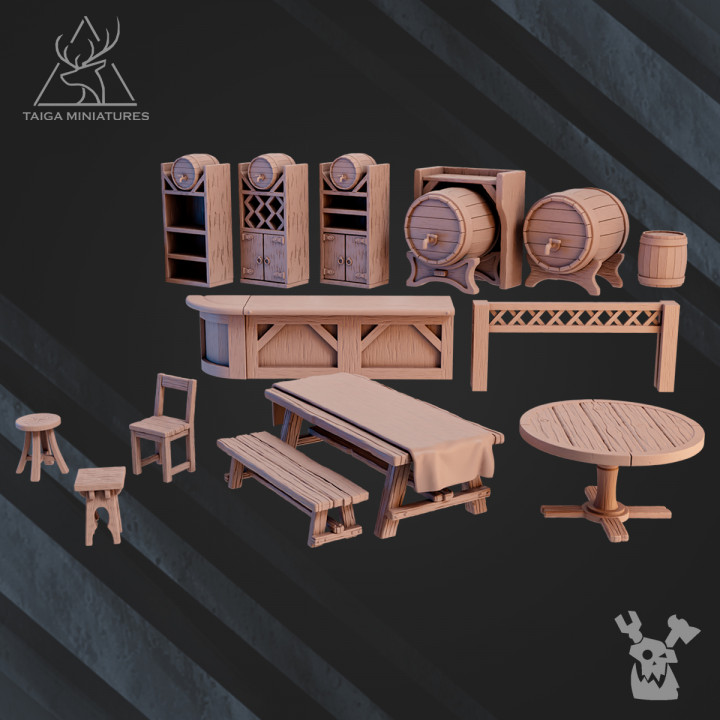 Fantasy Tavern furniture