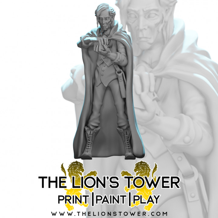 Farstwill Von Thumper - Cleric (32mm scale presupported miniature) image
