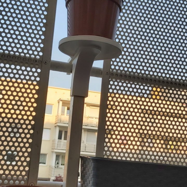 Balcony bracket / support. Balcony railing holder. image