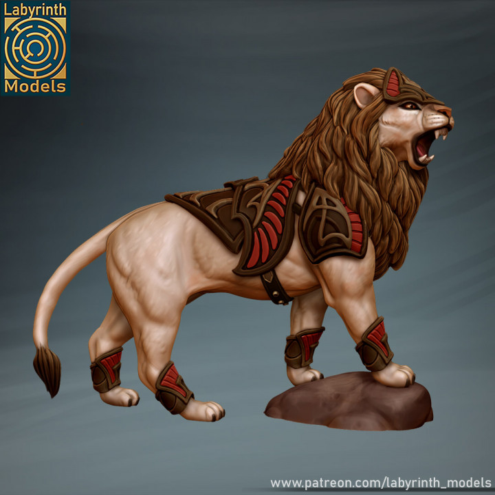 Sekhmet Lions - 32mm scale image