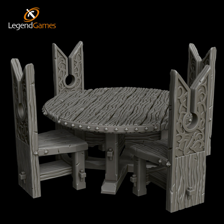 LegendGames Drow Tavern Table and Chair set