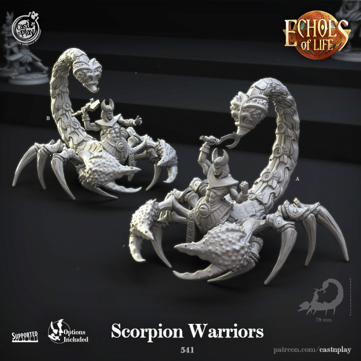 Scorpion Warriors (Pre-Supported) image