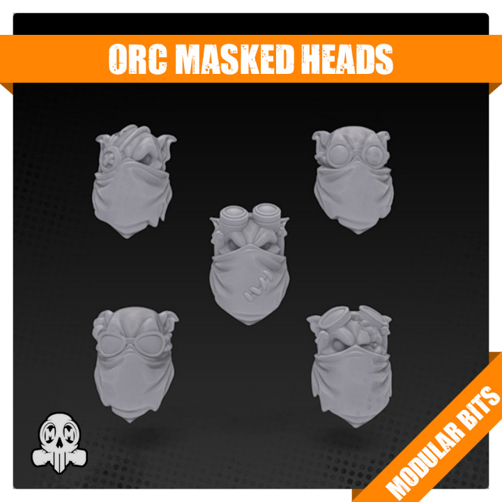 Orc Masked Heads - Bits