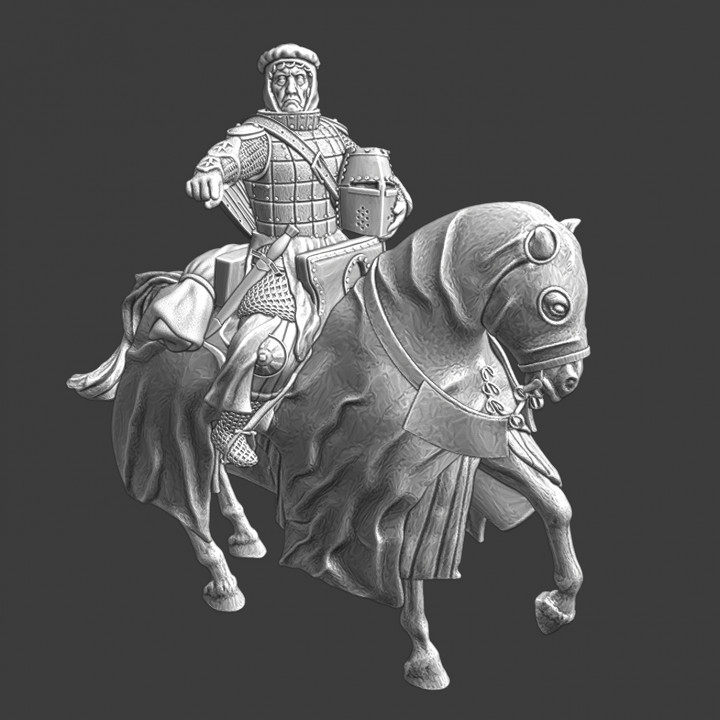 Mounted Teutonic Knight - Pointing image