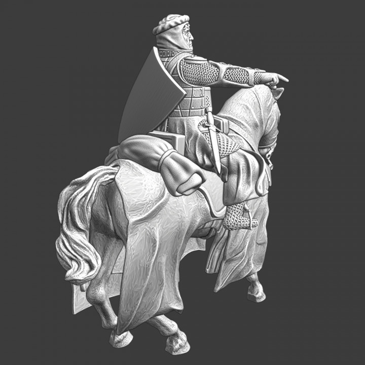 Mounted Teutonic Knight - Pointing image