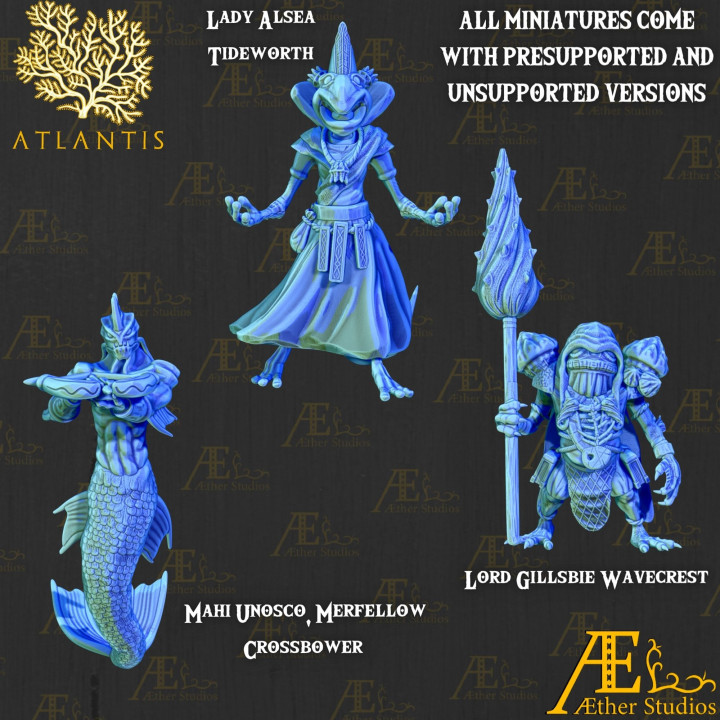 AEATLN07 – Atlantis Miniatures 1: Merfolk Citizen-Guard image