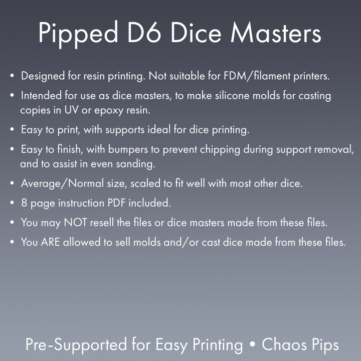 Dice Masters - Sharp-Edged Chaos Pipped D6 - Pre-Supported image