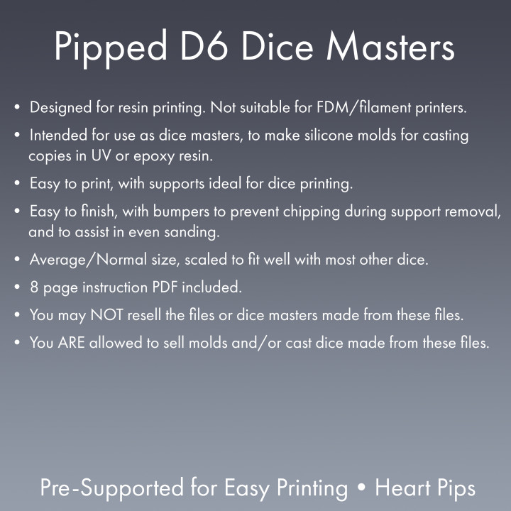 Dice Masters - Sharp-Edged Heart Pipped D6 - Pre-Supported image