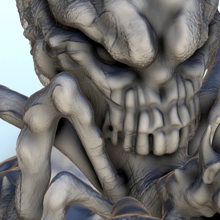 Spider alien warrior with  skull head 4 - Sci-Fi Science-Fiction 40k 30k image
