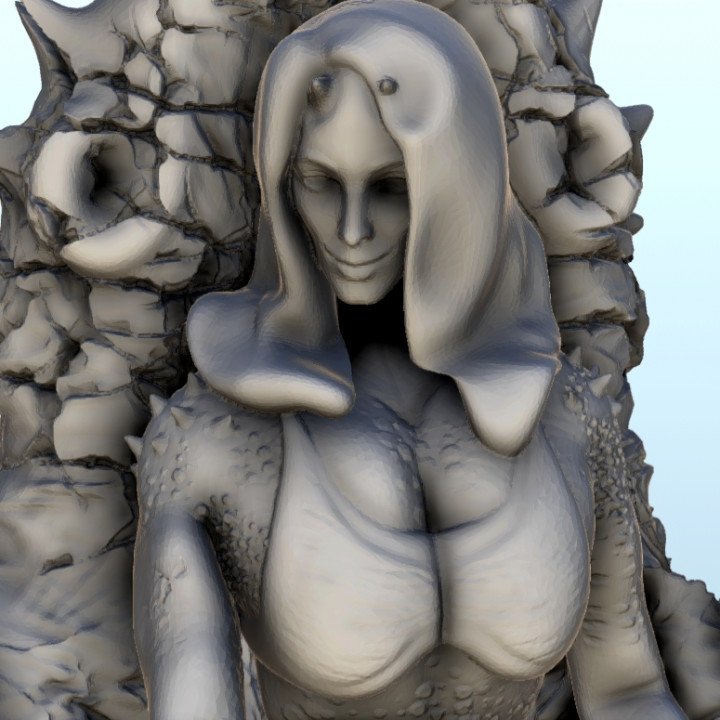 Sexy alien princess on throne 12 - Sci-Fi Science-Fiction 40k 30k image