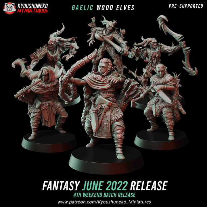 June 2022 Fantasy Release - Gaelic Wood Elf Army image