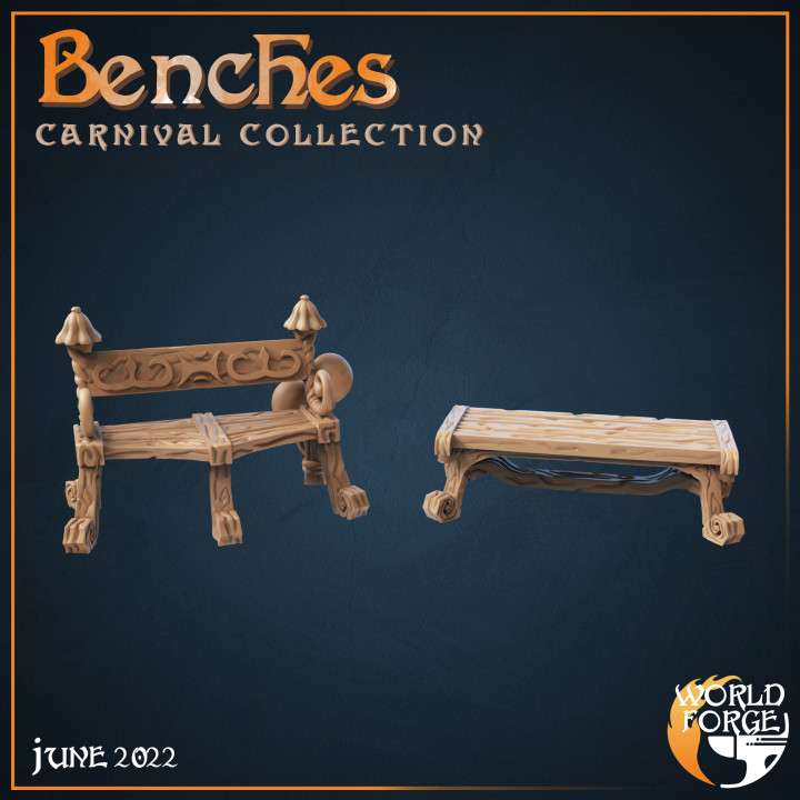 Carnival Benches x2 image