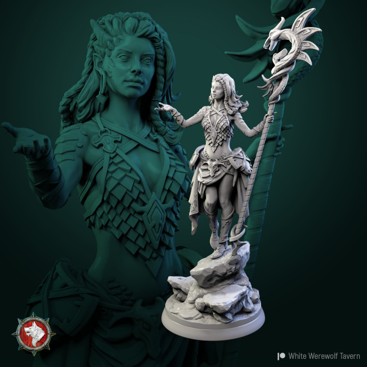 Nala the Dragon Lordess 75 mm and 32 mm pre-supported image
