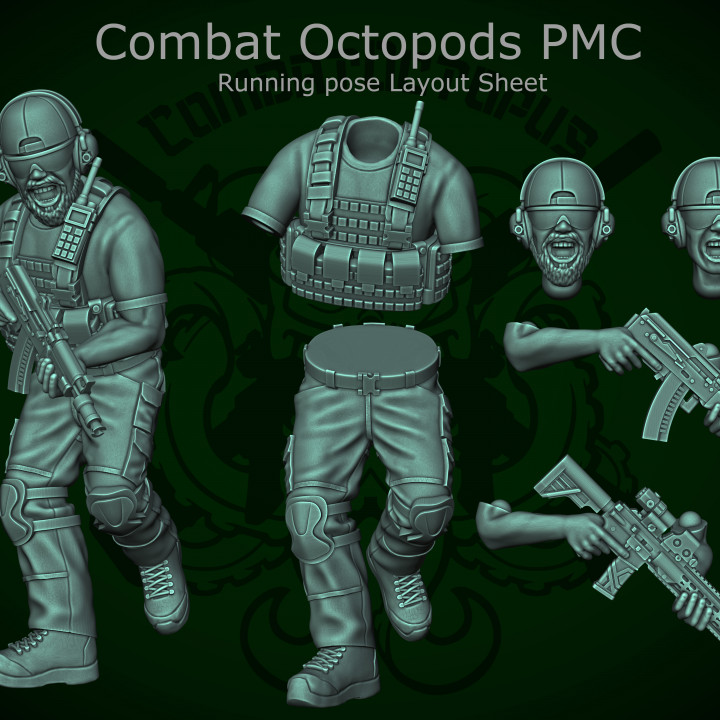 Combat Octopods PMC - Freebie models image
