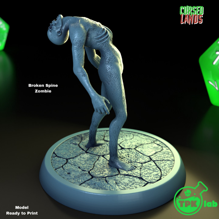 3D Printable Broken Spine Zombie by TPK Lab